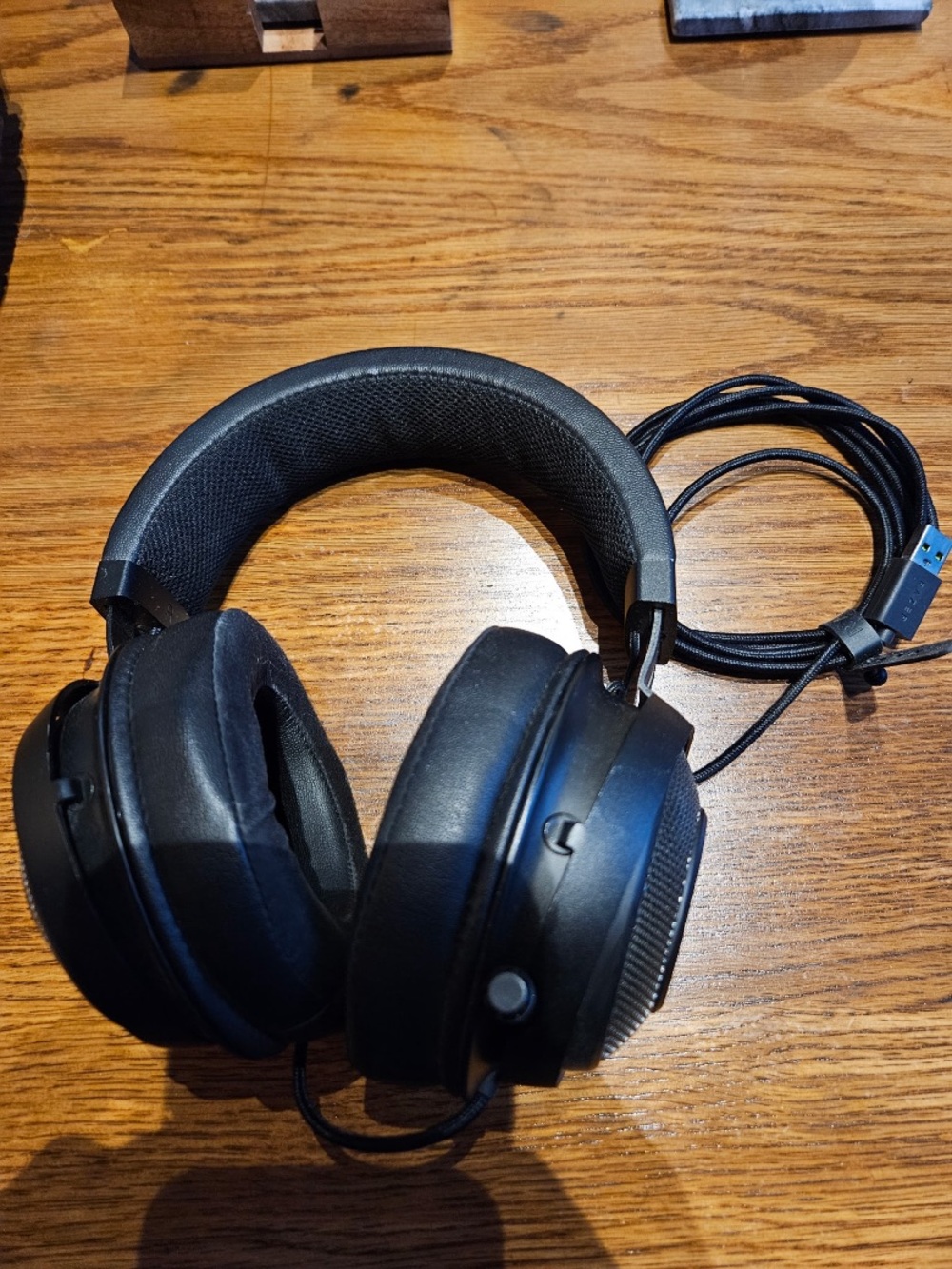 Black Razer gaming headset